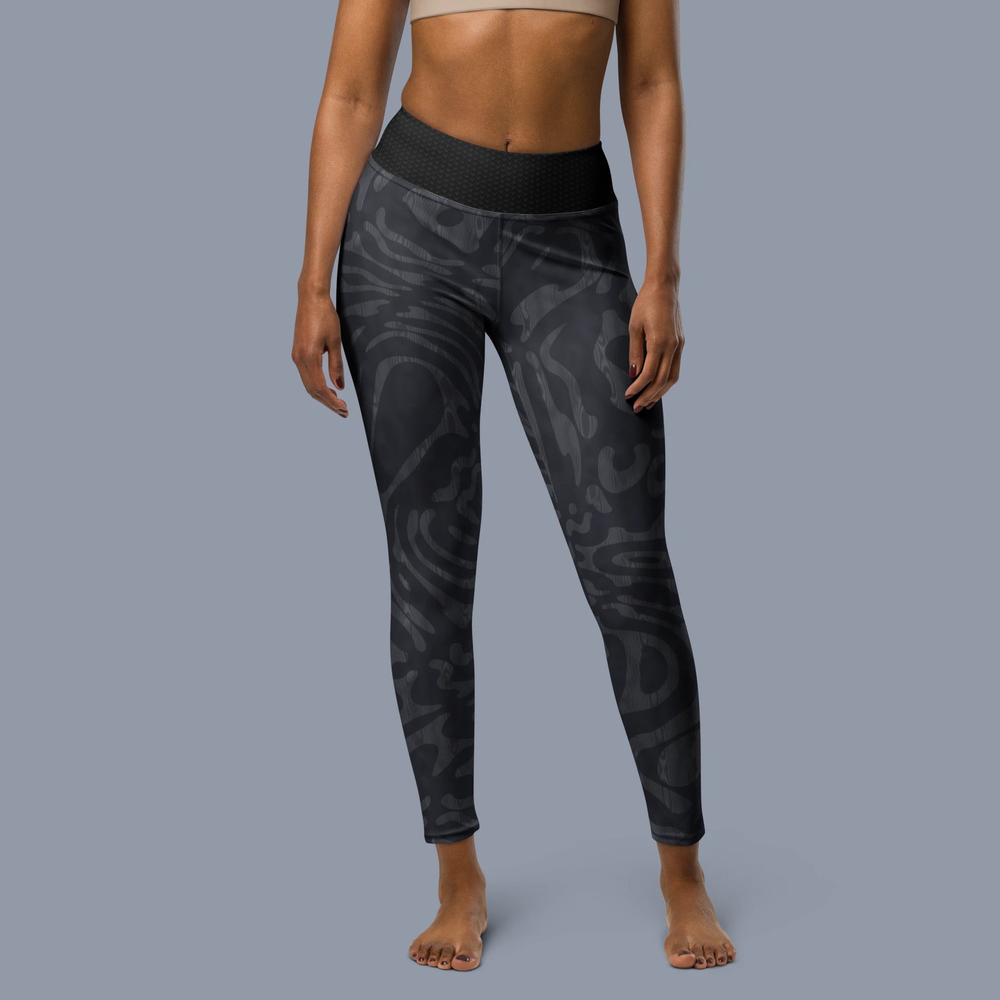 Steel Camo Yoga Leggings. Activewear by Keplove